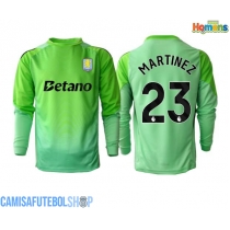 Camisa de time de futebol Aston Villa Emiliano Martinez #23 Goleiro Replicas 2º Equipamento 2025-26 Manga Comprida